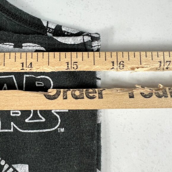 Star Wars Tank Top Shirt Youth Small Black Faded AOP Darth Vader Sleeveless Tee - Picture 8 of 9